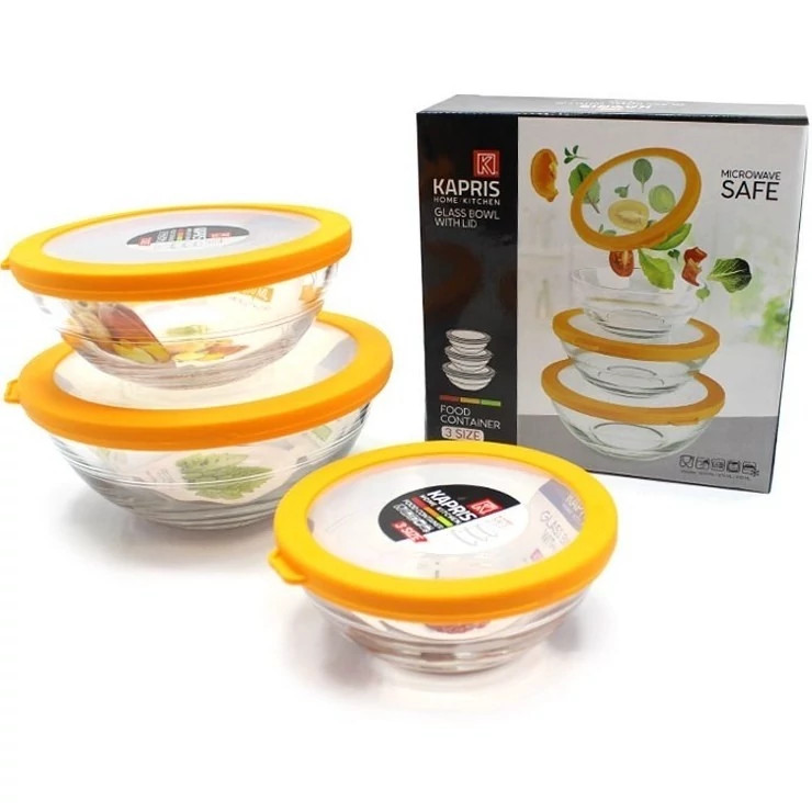 ظروف یخچال و ماکروفری ست کاپریس 3 عددی