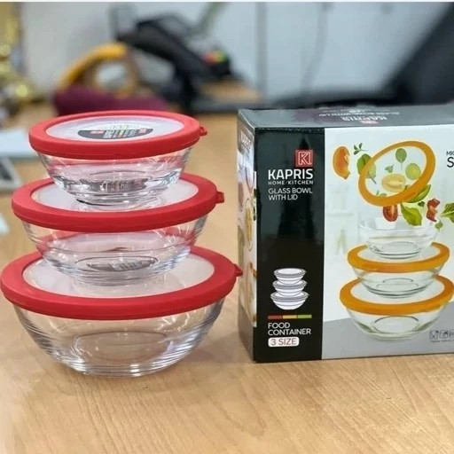 ظروف یخچال و ماکروفری ست کاپریس 3 عددی