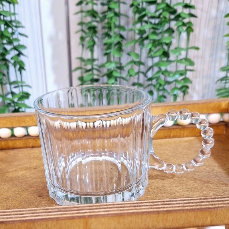 نیم لیوان ملورین دسته دار شیشه ای بسته 3 عددی
