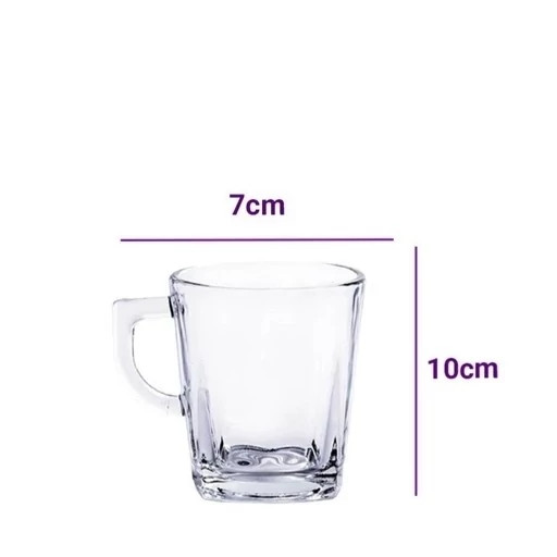 نیم لیوان دسته دار لیدو بلور زنگان