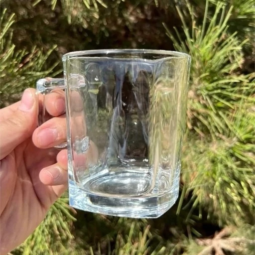 نیم لیوان دسته دار لیدو بلور زنگان