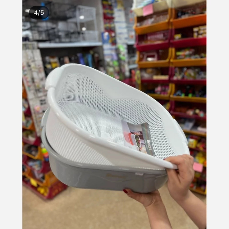 آبکش و لگن چهار گوش باران سایز 3