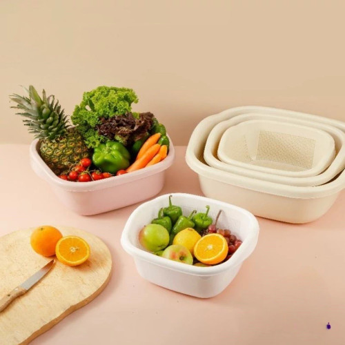 آبکش و لگن چهارگوش باران سایز 4 پلاستیکی