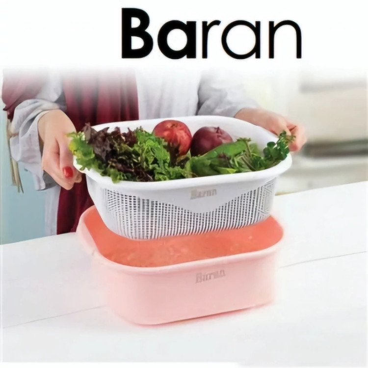 آبکش و لگن چهارگوش باران سایز 4 پلاستیکی