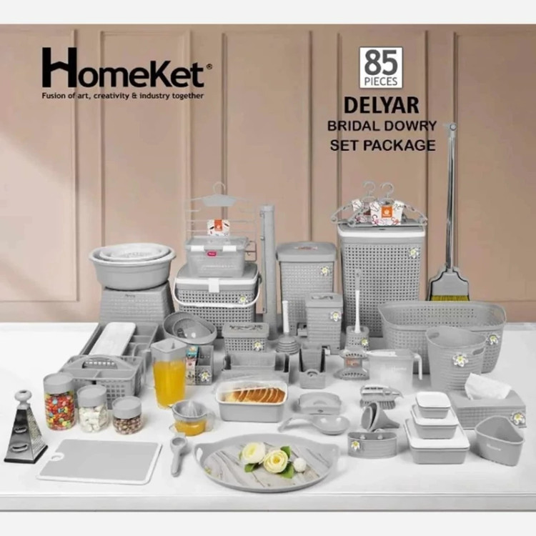 سرویس جهیزیه 85 پارچه دلیار هوم کت
