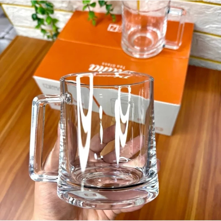 لیوان دسته دار دیانا بلور زنگان بسته 6 عددی