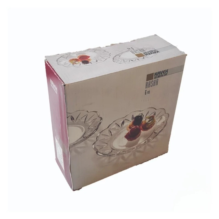 پیش دستی بلور کاوه مدل راشا بسته 6 عددی