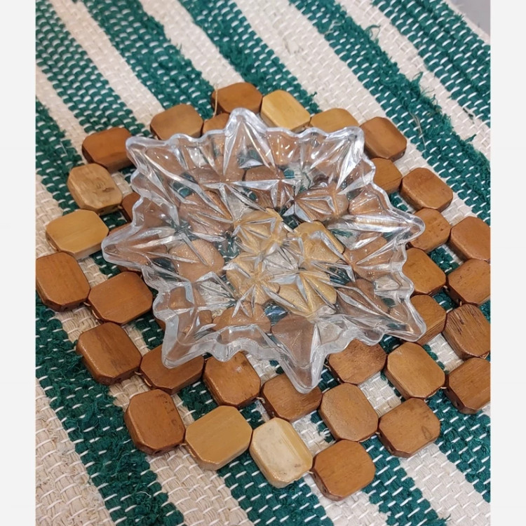 زیر لیوانی jce flouel شیشه ای بسته 6 عددی