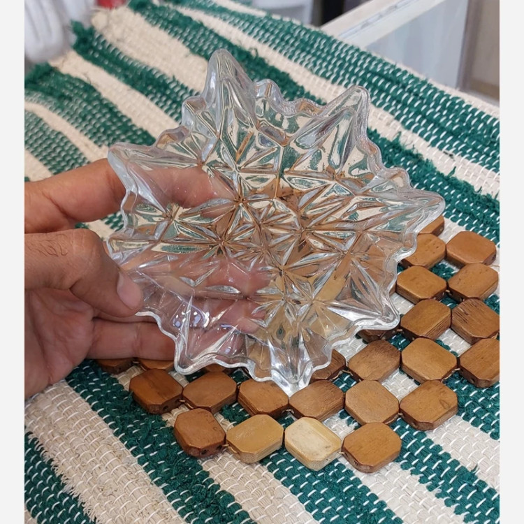 زیر لیوانی jce flouel شیشه ای بسته 6 عددی