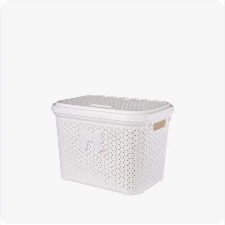 سبد لباس دربدار کوچک لایف بازن