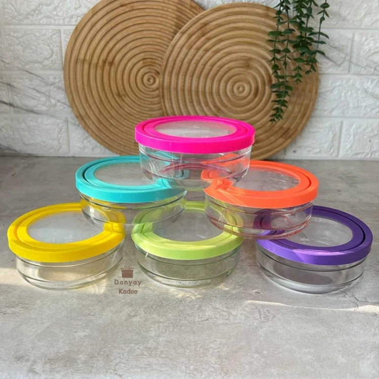 کاسه درب رنگی یونا نگهدارنده غذای با کیفیت