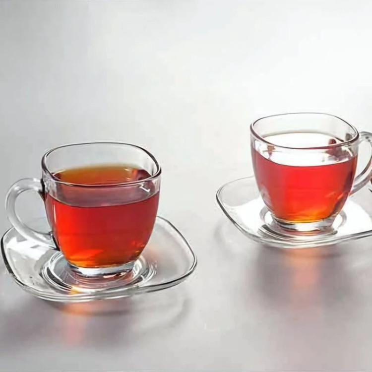 نعلبکی لیندو بلور کاوه بسته 6 عددی
