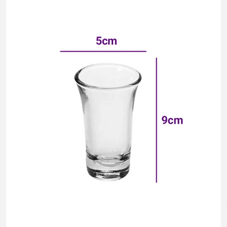 نیم یک نیلوفر بلور کاوه ( لیوان پیک خوری) دست 6 عددی