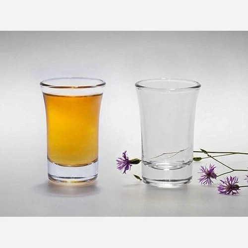 نیم یک نیلوفر بلور کاوه ( لیوان پیک خوری) دست 6 عددی