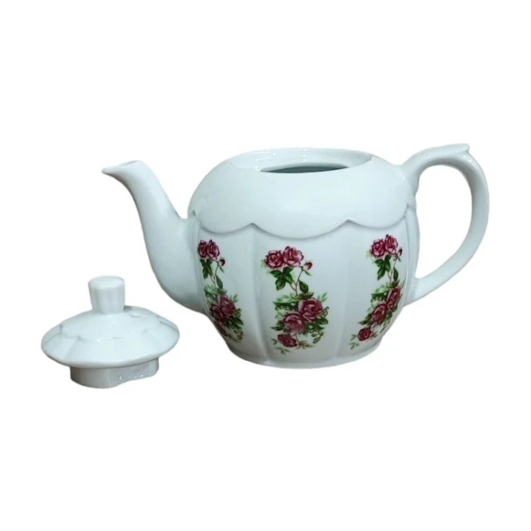 قوری بزرگ مرجان گلسرخی مدل m6