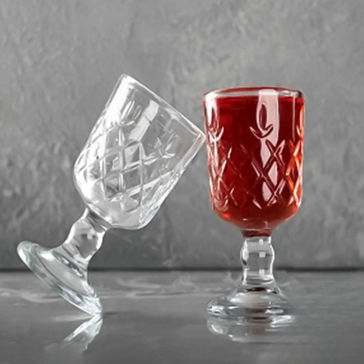 نیم یک لیوان کلوین پایه دار بلور کاور