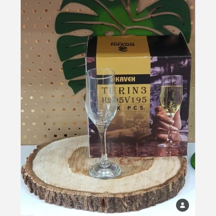 جام گیلاس خوری تورین بلور کاوه یک دست 6 عددی