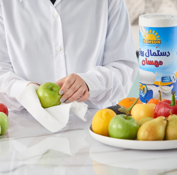 دستمال رول 50 برگ مهسان