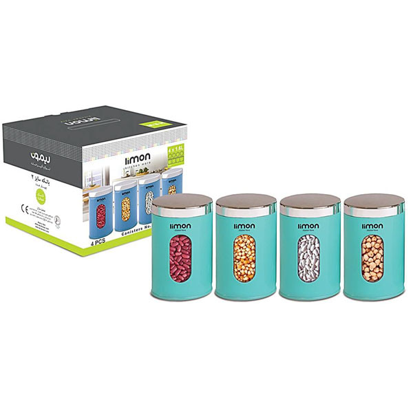 جای حبوبات شماره ۱ شفاف لیمون