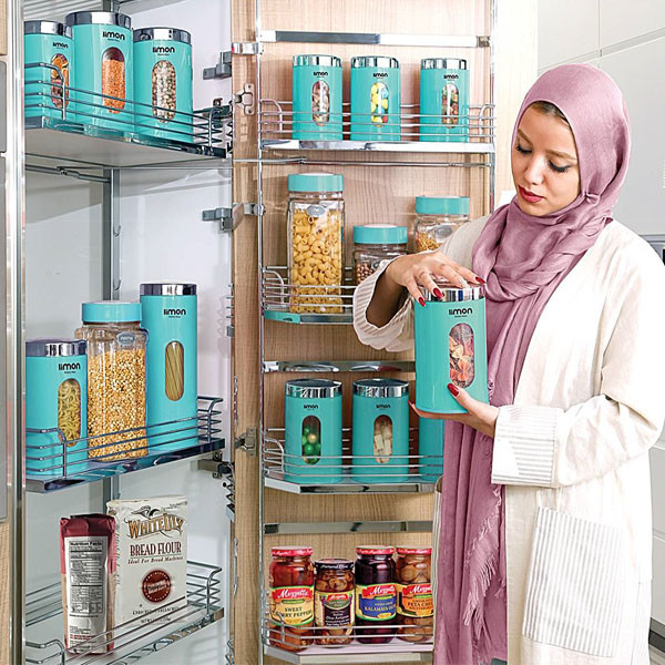 جای حبوبات شماره ۱ شفاف لیمون