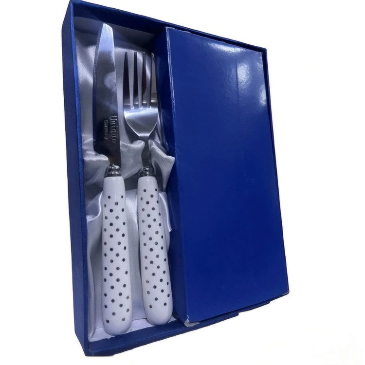 کارد چنگال دسته سرامیکی یونیک (6 عدد چنگال 6 عدد کارد) کد 03