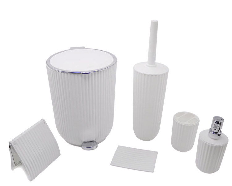 ست بهداشتی پدالی ۶ تیکه زبرا همارا پلاستیکی