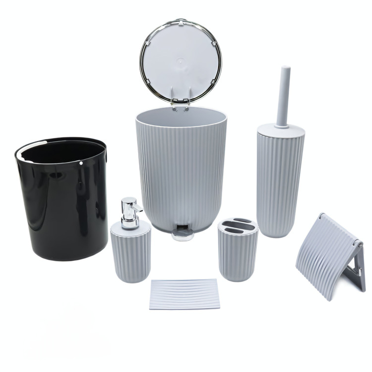 ست بهداشتی پدالی ۶ تیکه زبرا همارا پلاستیکی