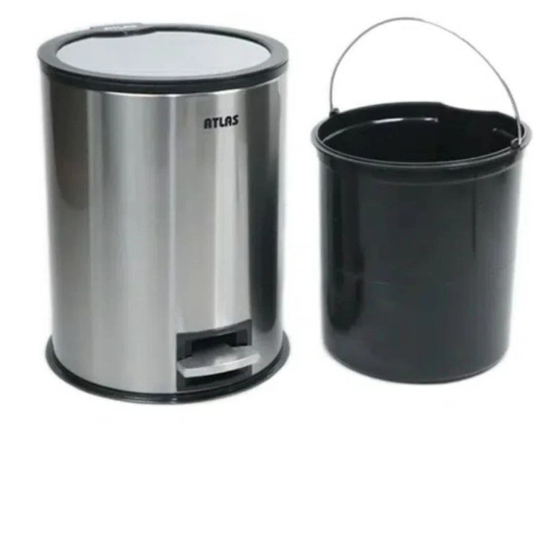 سطل زباله استیل پدال دار 5 لیتری هانیس