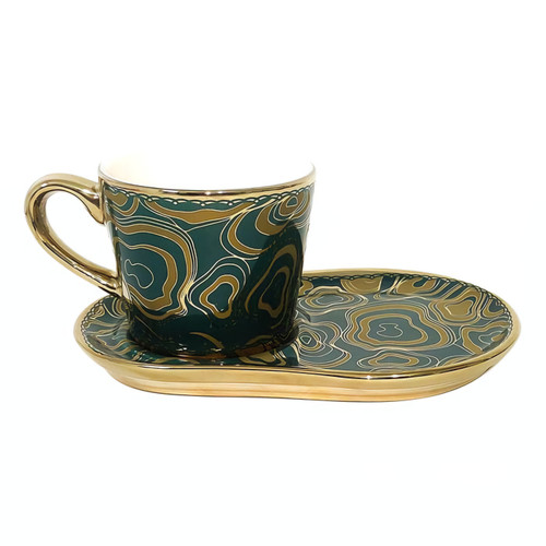 فنجان نعلبکی اسپرسو ریو طرح سان سبز