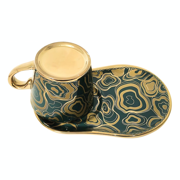 فنجان نعلبکی اسپرسو ریو طرح سان سبز