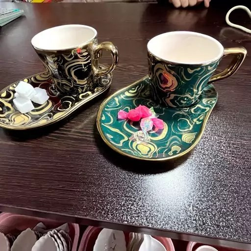 فنجان نعلبکی اسپرسو ریو طرح سان سبز