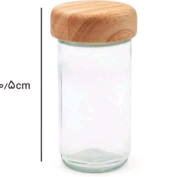 جا ادویه 12 عددی (بدنه چوبی بامبو و بانکههای پیرکس)