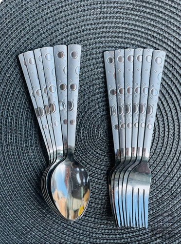 چنگال توپی استیل یونیک بسته 6 عددی