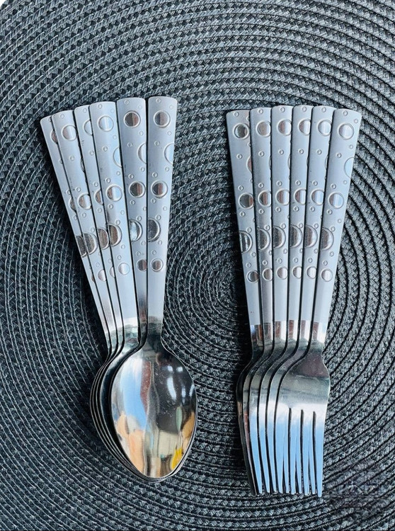 چنگال توپی استیل یونیک بسته 6 عددی