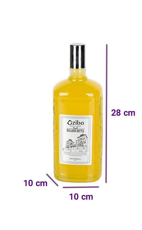 بطری شیشه ای زیبا بیلیارد پلاس سایز ۱ بزرگ