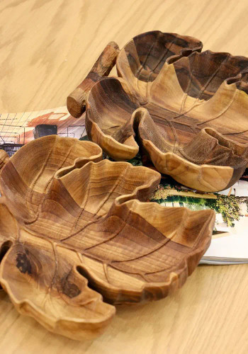 اردوخوری طرح برگ انگور رگه دار چوبی