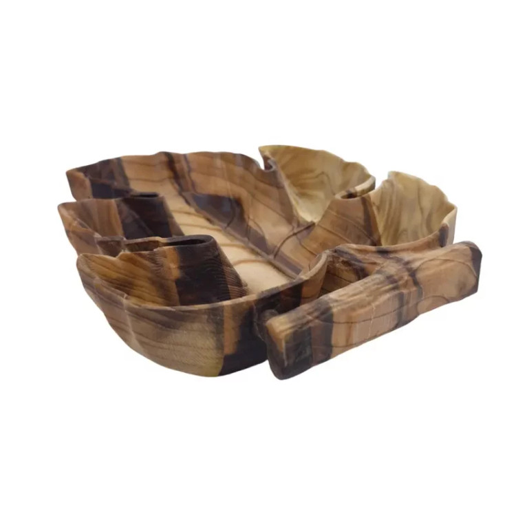 اردوخوری طرح برگ انگور رگه دار چوبی