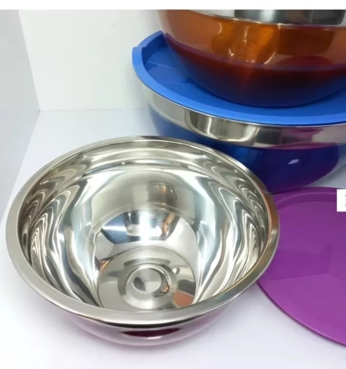 لگن استیل 5 تکه رنگی یویو درجه یک