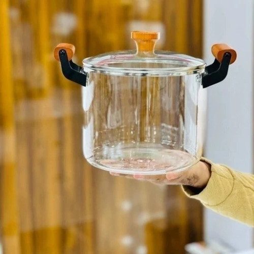 قابلمه پیرکس ۴/۵ لیتری دسته بامبو