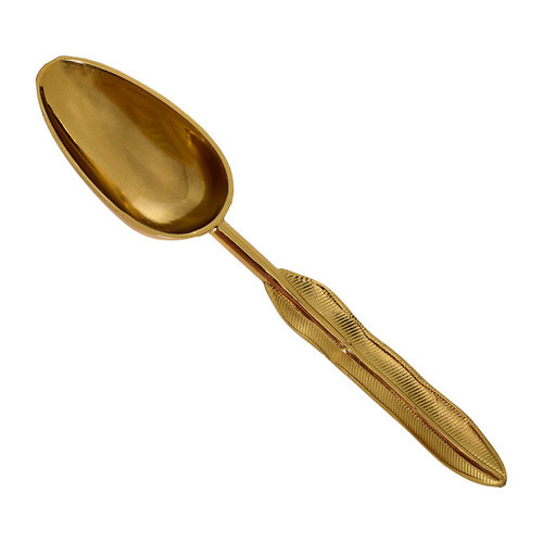 قاشق آجیل خوری استیل طرح پر