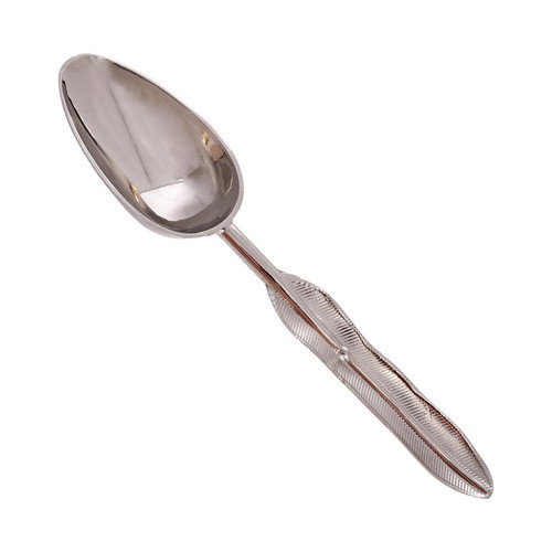 قاشق آجیل خوری استیل طرح پر