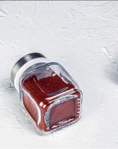 ادویه پاش کندی درب استیل سایز 8