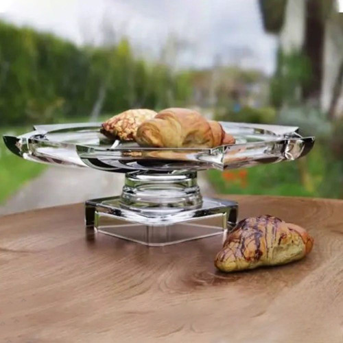 قاب شیرینی اسکوئر پایه دار کادو اصفهان