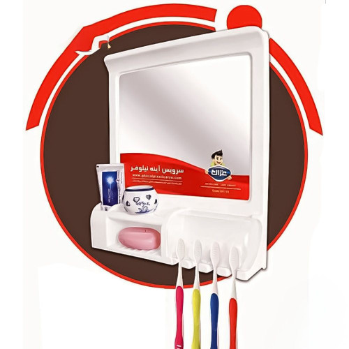 جامسواک غزال نیلوفر ایینه دار