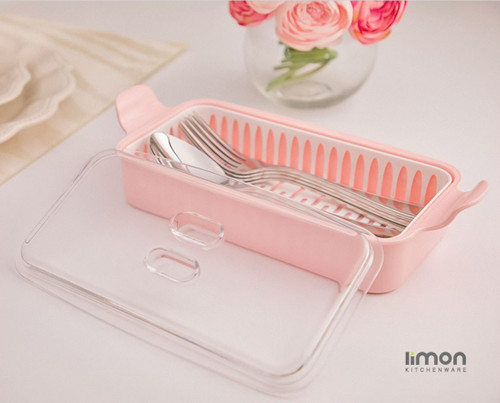 جا قاشقی و چنگال کریستالی لیمون