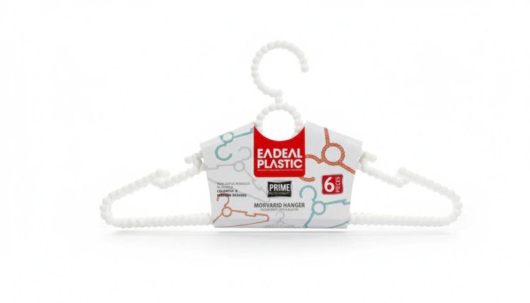 چوب لباسی کودک پلاستیکی 6 عددی 20*38