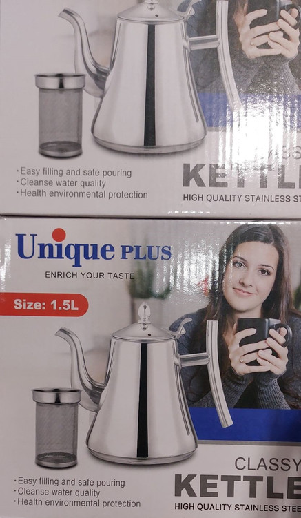 قوری عربی یونیک ظرفیت ۱.۵ لیتر استیل