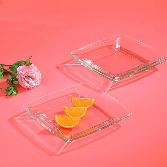 پیش دستی مربع لیمون شیشه ای 6 عددی کد 215500