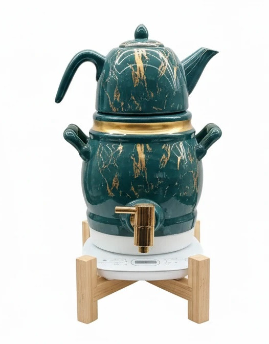 ست کتری و قوری طرح مرمر و ساده