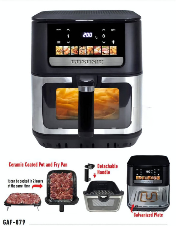سرخکن رژیمی دو المنت 9 لیتر گوسونیک مدل Gosonic GAF-879